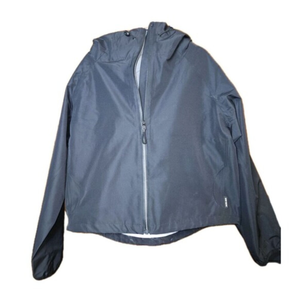 Body Glove Women's Large‎ Black Hooded Jacket Color Changing Wet Look EUC